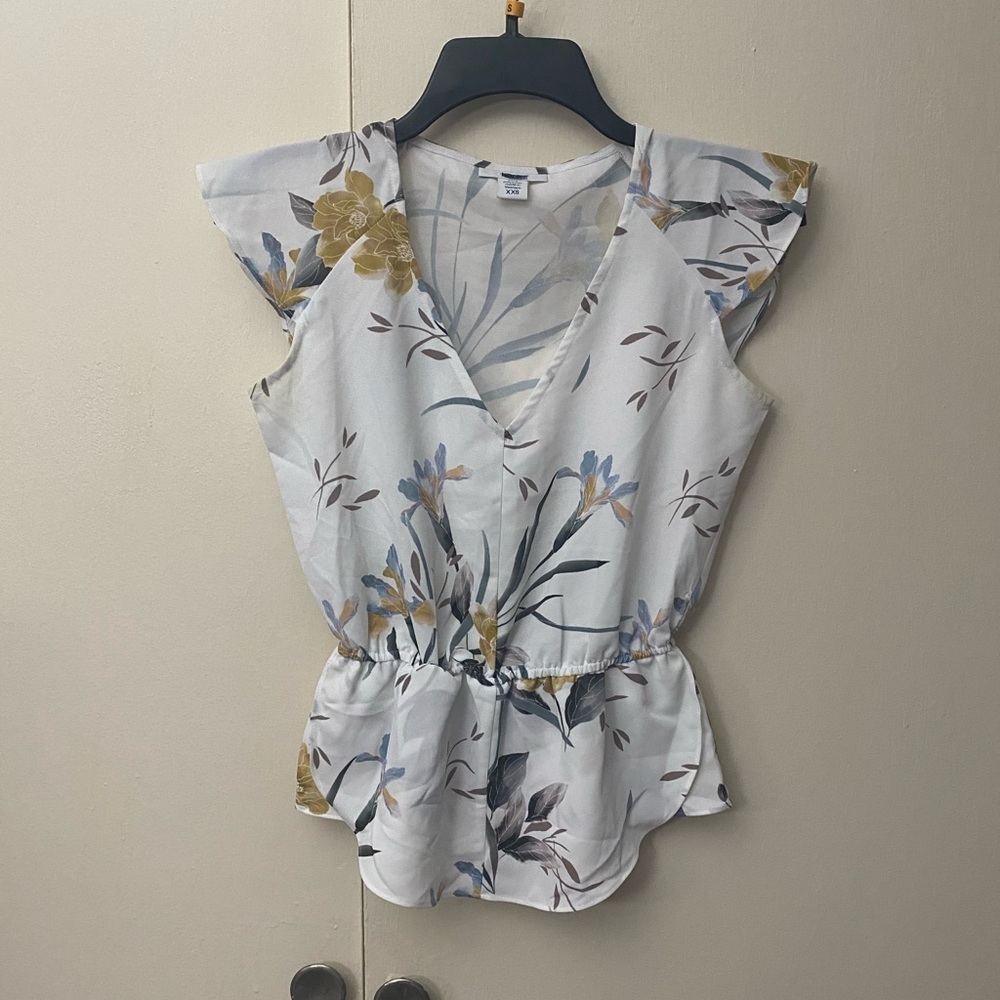 Bar III Women Top | Bar III Blouse | Women Flora Top Size XXS | Women Blouse